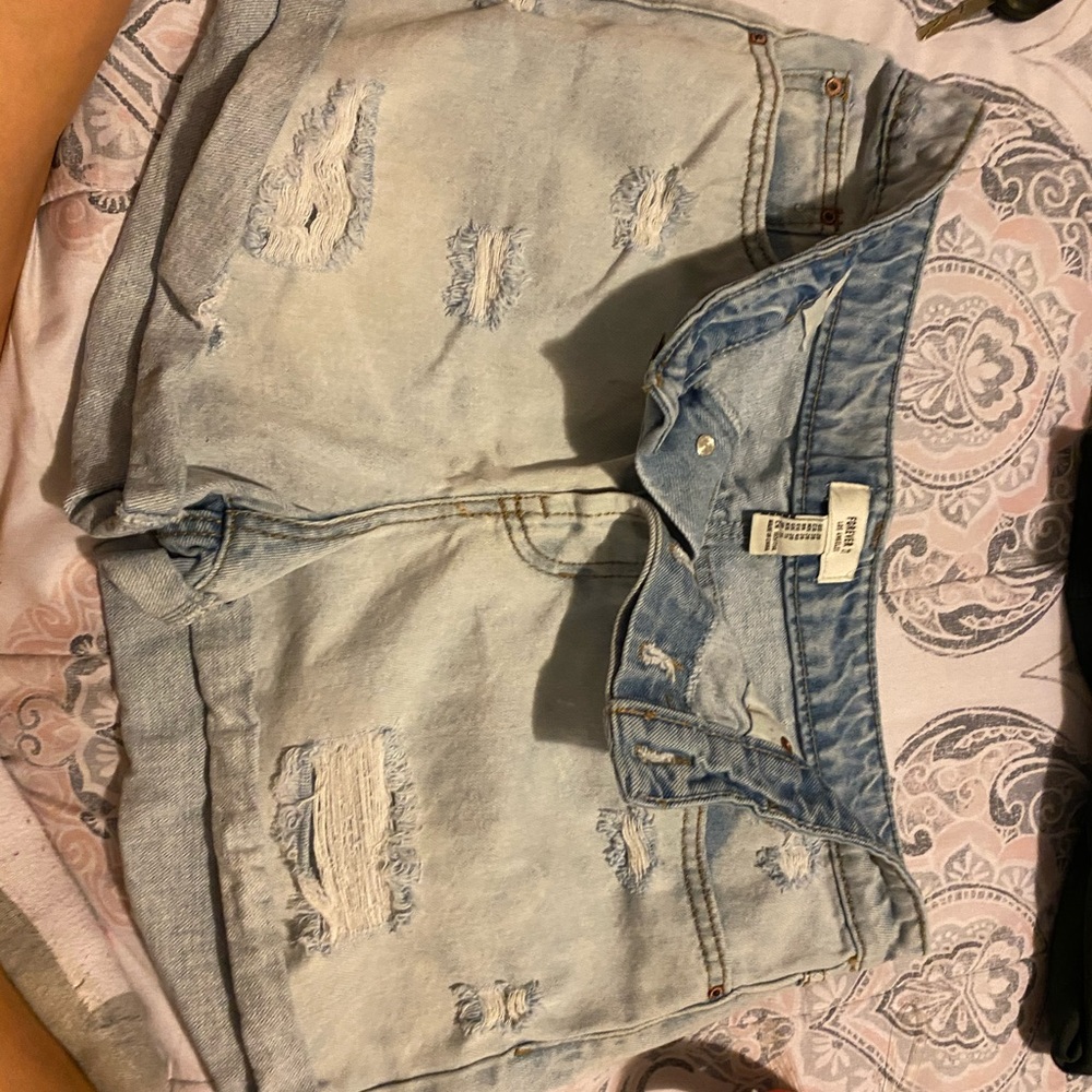 Denim shorts